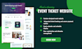 design a professional event website, event ticket website, ticket booking websit