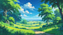 do anime, game, and visual novel background painting