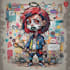 draw graffiti character, cool cartoon character