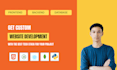 do custom web development, full stack, frontend, backend