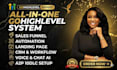 gohighlevel website design gohighlevel landing page go highlevel sales funnel