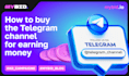 create telegram account, telegram channel and promotion