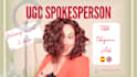 be your ugc spokesperson in spanish