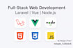 develop full stack web applications using laravel vue react and nodejs