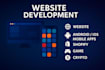 website development, web pages, shopify, apps, games
