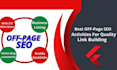 high quality manual link building for SEO authority