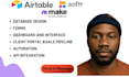 build your airtable database, softr and automations with make com as an expert