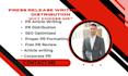 write and distribute press release for press release distribution  press release