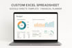 create custom excel spreadsheet google sheet template or budget tracker planner