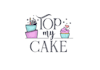 design bright fun cake topper business logo