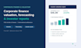 do dcf valuation, financial forecasting, and investor reports