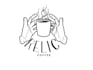 design edgy coffee roaster logo