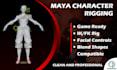 rig stylized, realistic, or game ready humanoid characters in maya