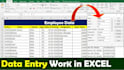 do data entry on excel