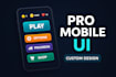 design custom game UI UX for android and ios games