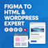 convert figma to HTML CSS or create a wordpress website
