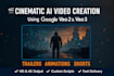 create cinematic ai videos ai movie trailer animation on google veo 2 or veo 3