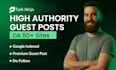 provide high da guest post service dofollow seo  backlinks