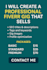 create a professional gig that attracts buyers and sells