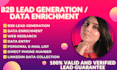 do b2b lead generation, data enrichment, appending, direct numbers and emails