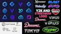 design modern crypto tech saas startup software ai agency nft business y2k logo
