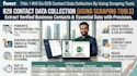 b2b contact data collection by using scraping tools
