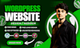 design or redesign your wordpress landing page or website