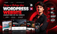 design or redesign your wordpress landing page or website