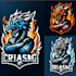 create amazing dragon mascot logo
