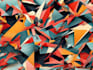 create abstract geometric digital art