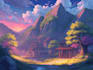 draw anime background and environment art