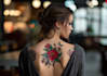 create a tattoo design in american traditional style