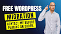 migrate wordpress website to new host, change domain name