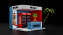 design eye catching trade show booth and backdrop