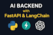 build an ai powered backend using fastapi and langchain