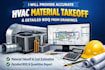 do material takeoff for an hvac plan