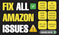 fix amazon listing issues, flat file errors variation issues