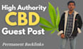 publish high da guest posts on cannabis, marijuana, and cbd