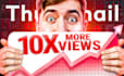 design eye catchy youtube thumbnail