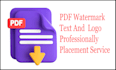 add PDF watermarks logo placement securely