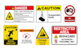 design safety, warning, hazard and caution sign