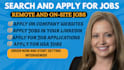 search and apply remote, onsite, job application, apply for job reverse recruit