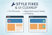 make quick fixes to your site styles