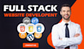 develop a website using angular, react, restfull api , database and laravel