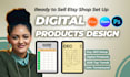 setup etsy store, etsy digital product, etsy planner, etsy SEO, etsy listing