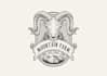 make professional vintage goat logo with copyright