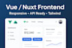 build responsive vue or nuxt frontend with tailwind