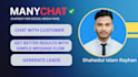 setup facebook messenger automation with manychat flow