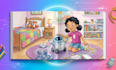 children book illustration, story book, and picture book cover for amazon KDP