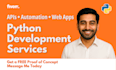 be your python developer, python coding, python script and python tutor